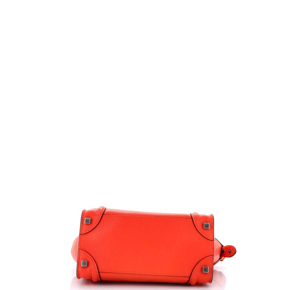 Celine Luggage Bag Grainy Leather Micro #233094C10B - Picture 4 of 7